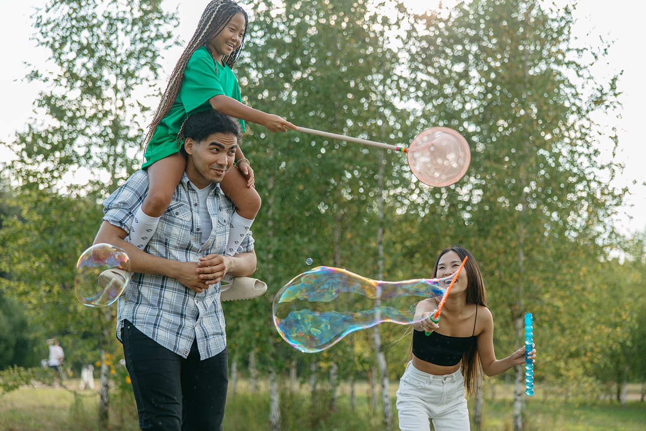 Family Playing at Buena Vista Estates